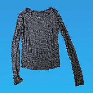 long sleeve striped brandy shirt